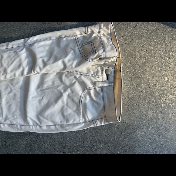 White boyfriend fit leather super high rise trouser - Picture 5 of 6